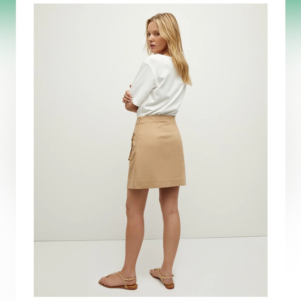 Veronica Beard White and Tan Dress - Picture 4 of 12